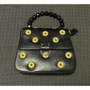 Skinny Dip Women's Aerin Floral Sunflower Mini Satchel Hand Bag Purse NEW